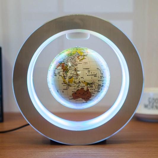 Magnetic Levitating LED Globe Light - World Map Edition - Future Gizmo Finds