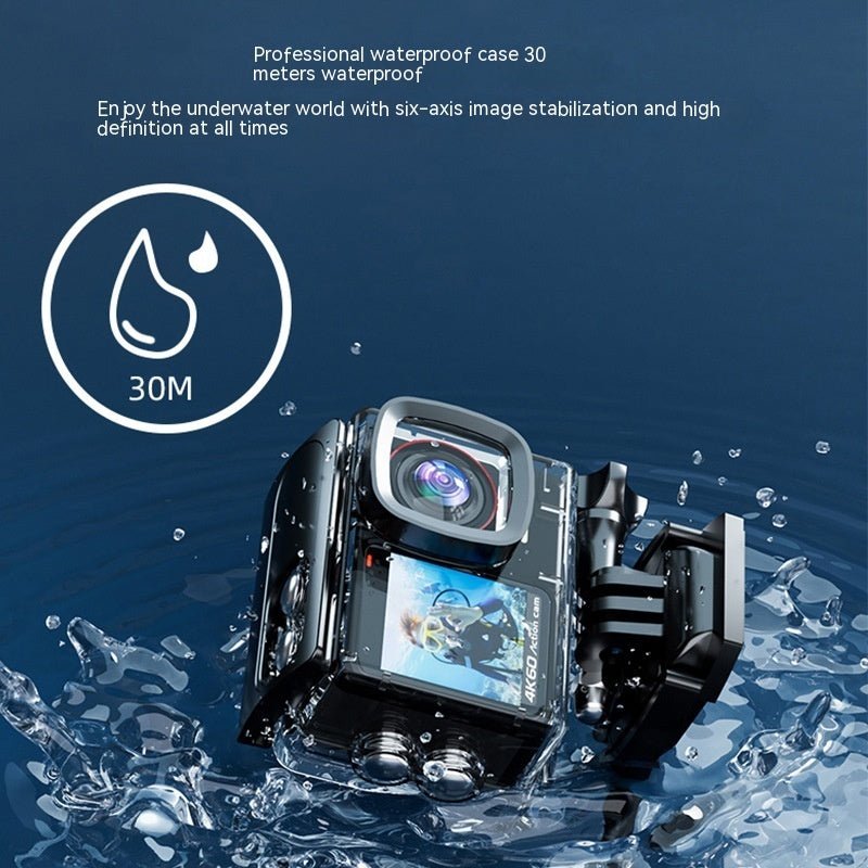 4K Waterproof Sports Camera Anti-shake Video Cam - Future Gizmo Finds