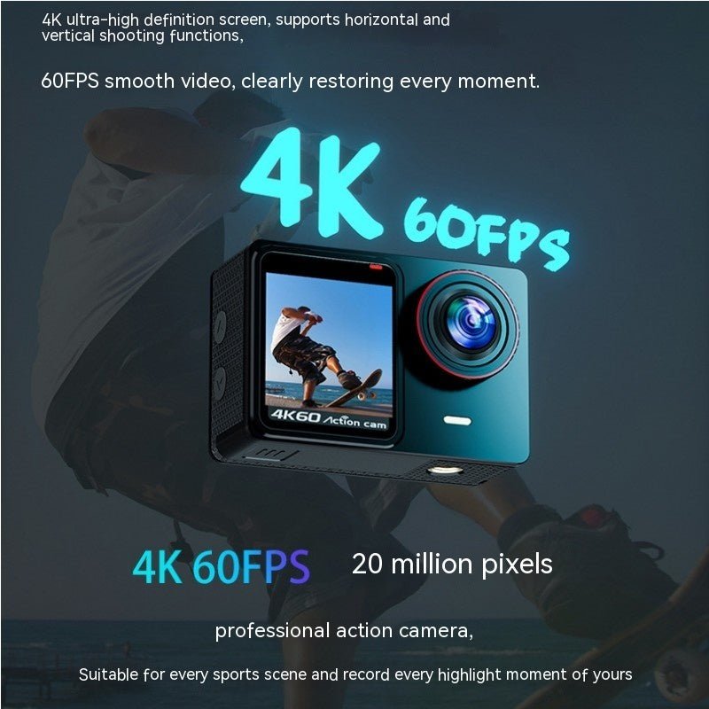 4K Waterproof Sports Camera Anti-shake Video Cam - Future Gizmo Finds